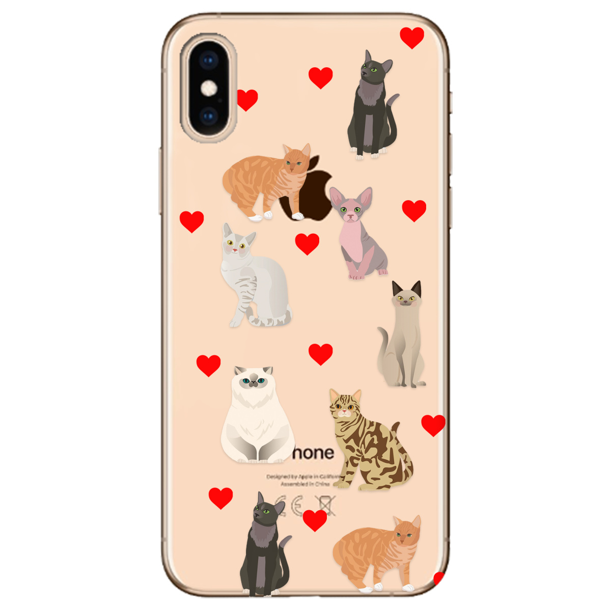 Чехол для Apple iPhone XS Любов у кожному мяу - фото 1 Чехол для Apple iPhone XS Любов у кожному мяу - фото 1 - Чехлы для телефонов