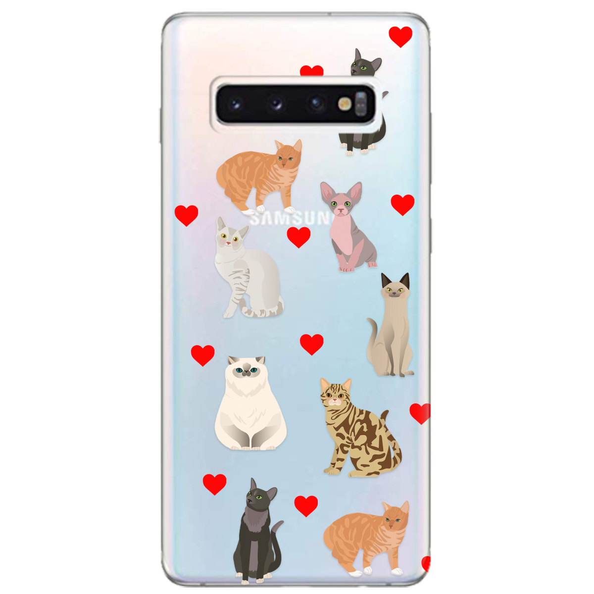 Чехол для Samsung Galaxy S10 Любов у кожному мяу - фото 1 Чехол для Samsung Galaxy S10 Любов у кожному мяу - фото 1 - Чехлы для телефонов