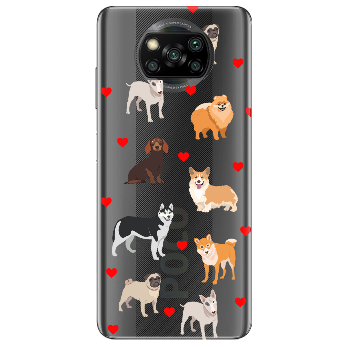 Чехол для Xiaomi Poco X3 Любов у кожному гав - фото 1 - Чехлы для телефонов