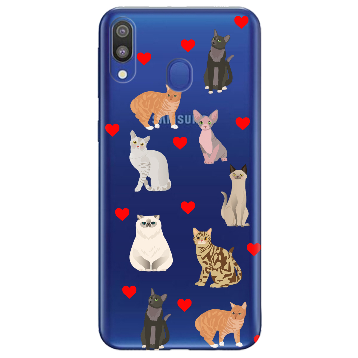 Чехол для Samsung Galaxy A40 Любов у кожному мяу - фото 1 Чехол для Samsung Galaxy A40 Любов у кожному мяу - фото 1 - Чехлы для телефонов