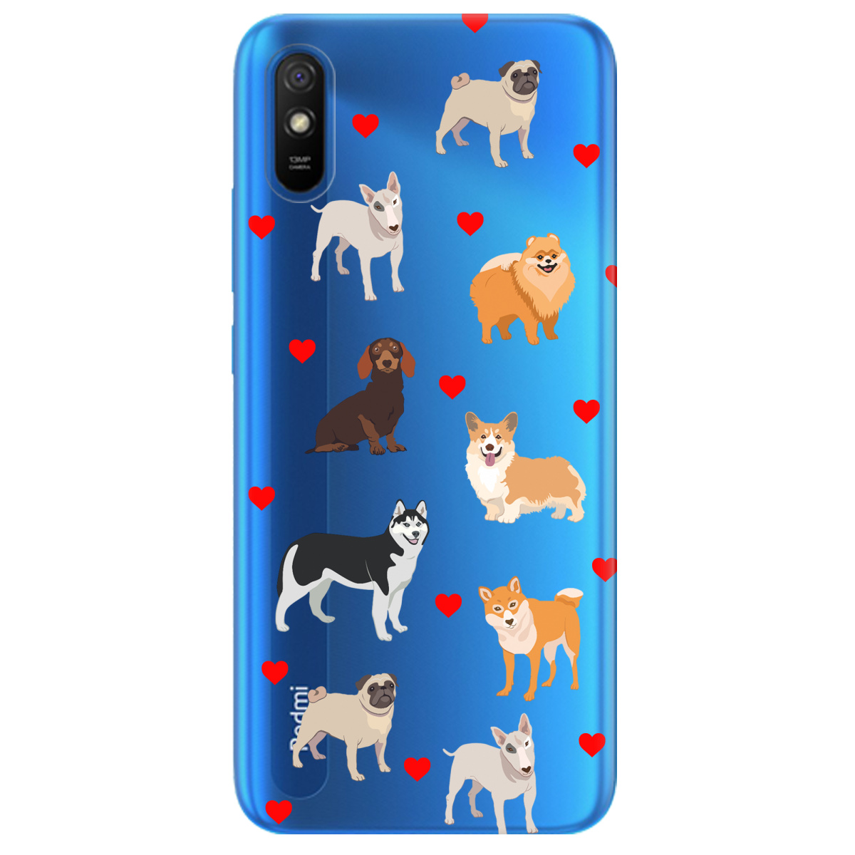 Чохол для Xiaomi Redmi 9A Любов у кожному гав - фото 1 Чохол для Xiaomi Redmi 9A Любов у кожному гав - фото 1 - Чохли для телефонів