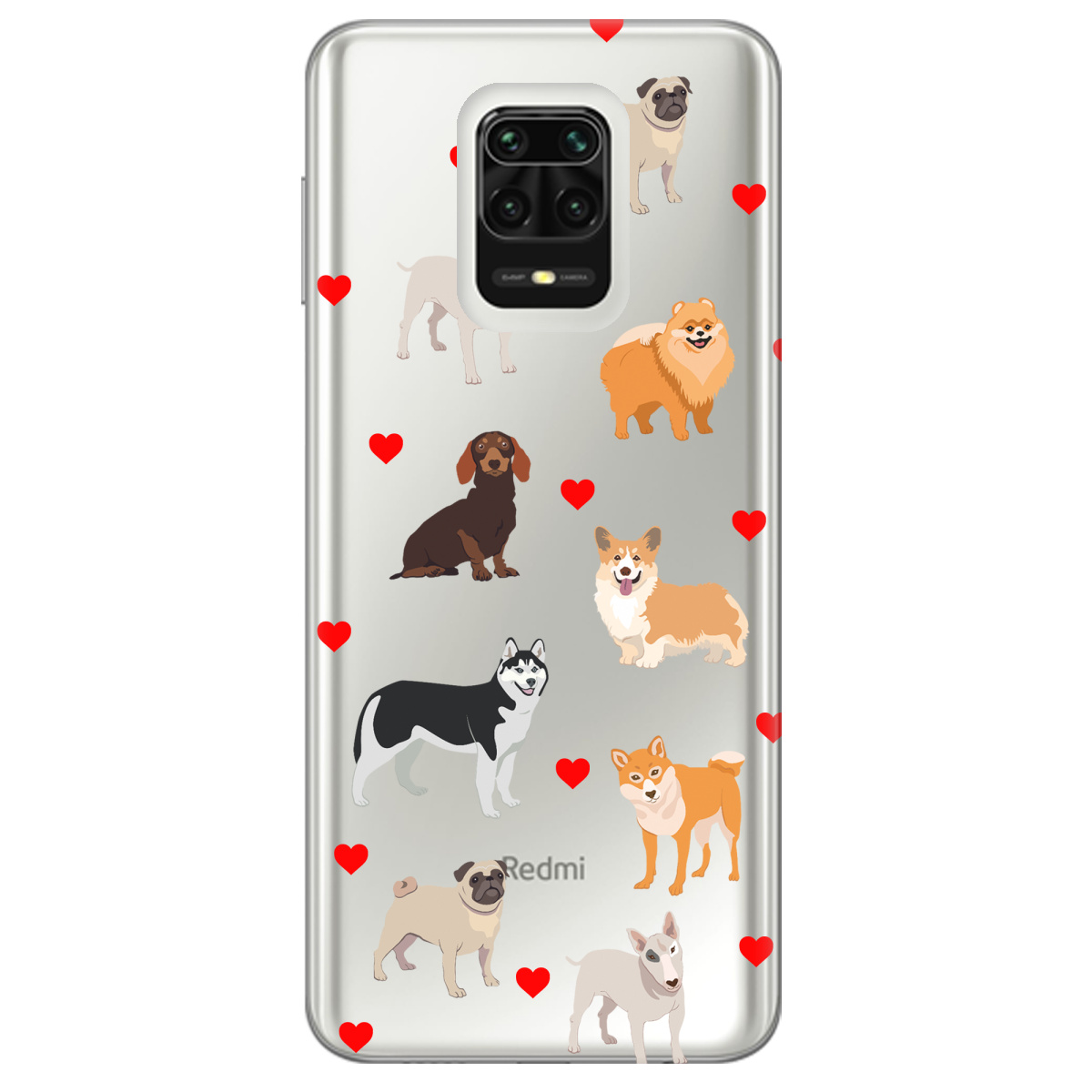 Чехол для Xiaomi Redmi Note 9s Любов у кожному гав - фото 1 - Чехлы для телефонов