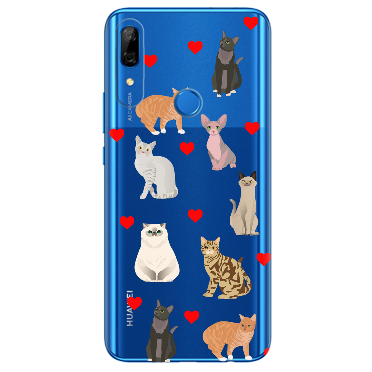 Чехол для Huawei P Smart Z Любов у кожному мяу - фото 1 - Чехлы для телефонов