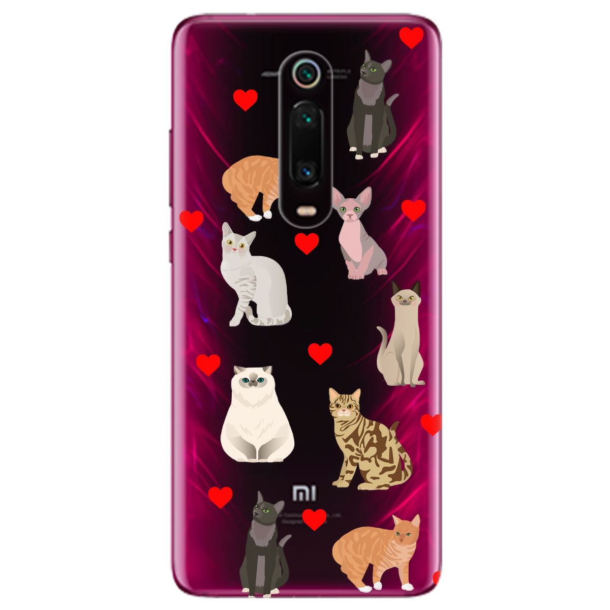 Чохол для Xiaomi Mi 9T Pro Любов у кожному мяу - фото 1 Чохол для Xiaomi Mi 9T Pro Любов у кожному мяу - фото 1 - Чохли для телефонів