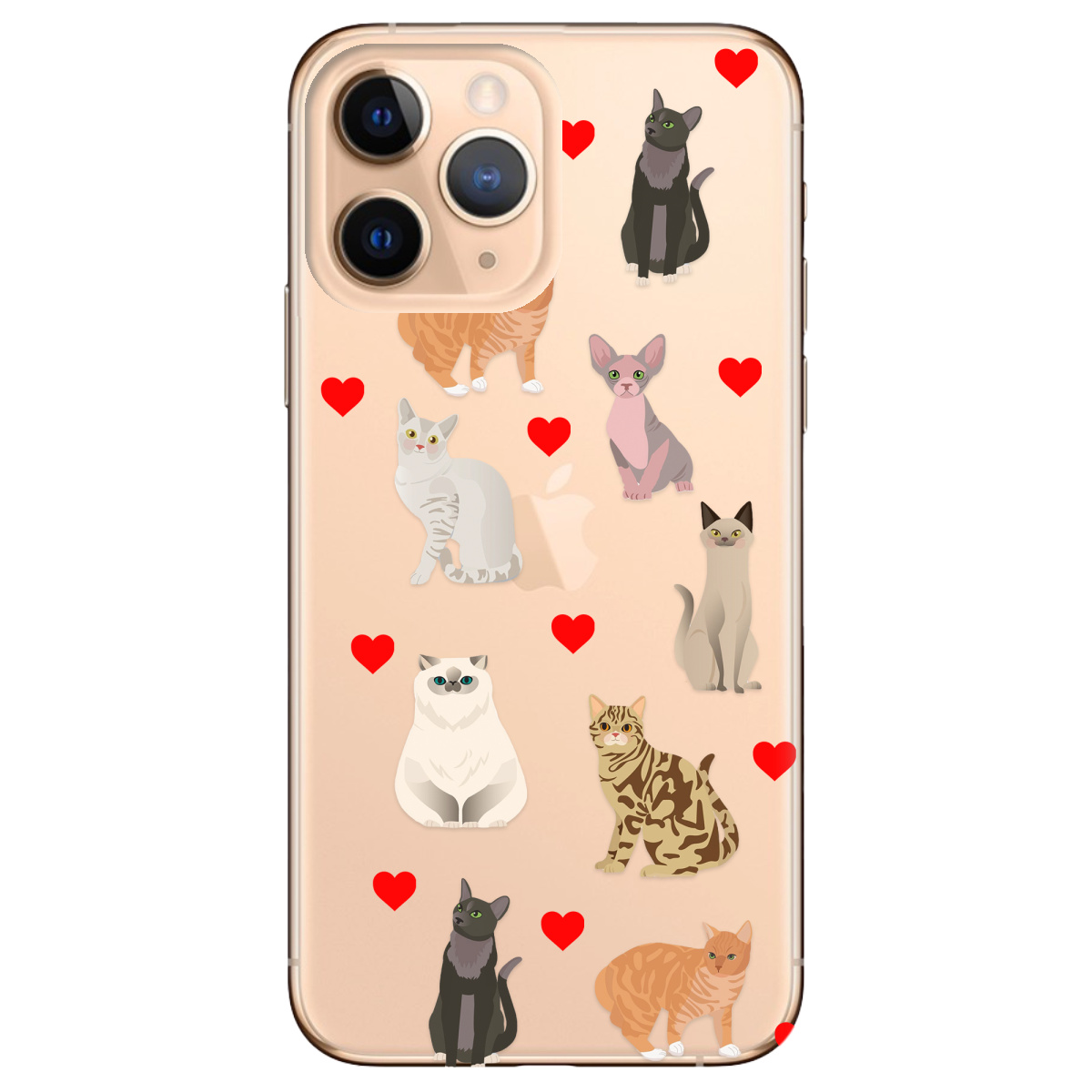 Чохол для Apple iPhone 11 Pro Любов у кожному мяу - фото 1 - Чохли для телефонів