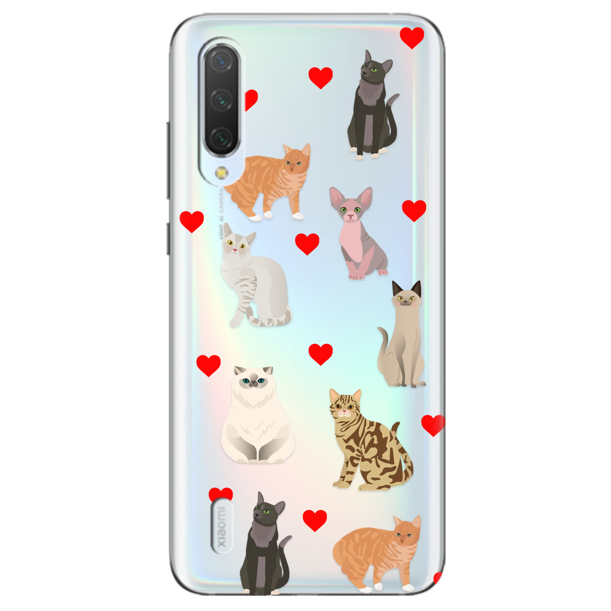 Чохол для Xiaomi Mi A3 Любов у кожному мяу - фото 1 - Чохли для телефонів