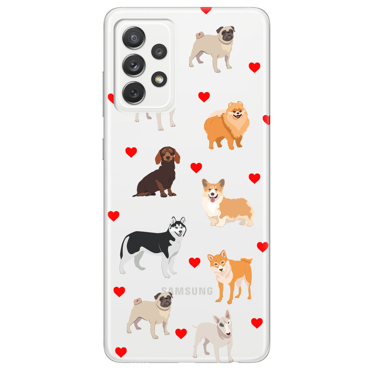 Чохол для Samsung Galaxy A72 Любов у кожному гав - фото 1 - Чохли для телефонів