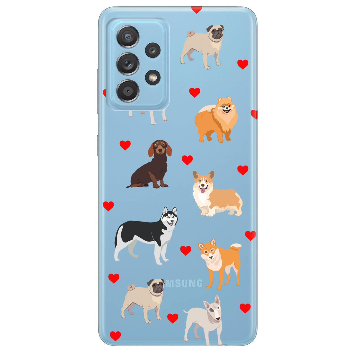 Чохол для Samsung Galaxy A52 Любов у кожному гав - фото 1 - Чохли для телефонів