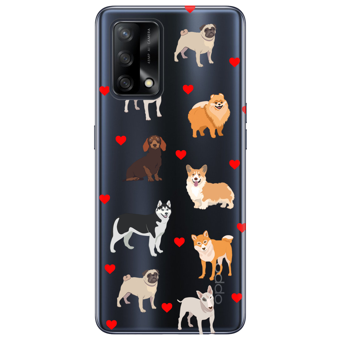 Чехол для Oppo A74 4G Любов у кожному гав - фото 1 - Чехлы для телефонов