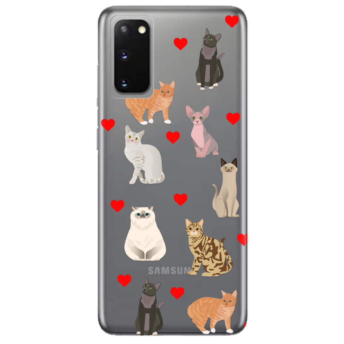 Чехол для Samsung Galaxy S20 Любов у кожному мяу - фото 1 - Чехлы для телефонов