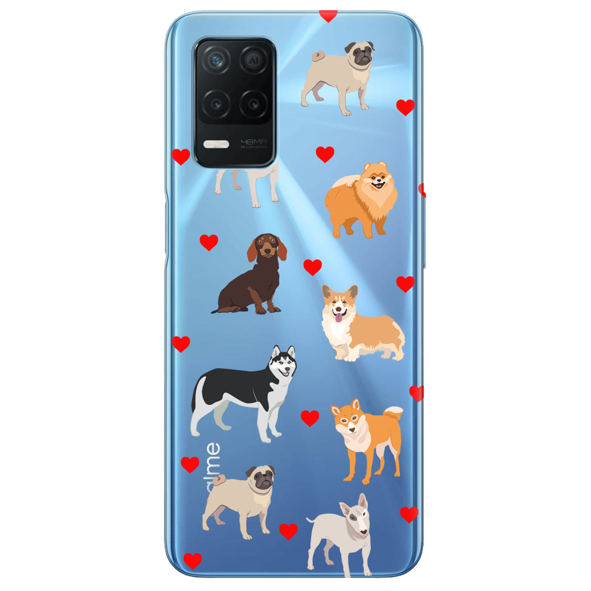 Чохол для Realme 8 Любов у кожному гав - фото 1 - Чохли для телефонів