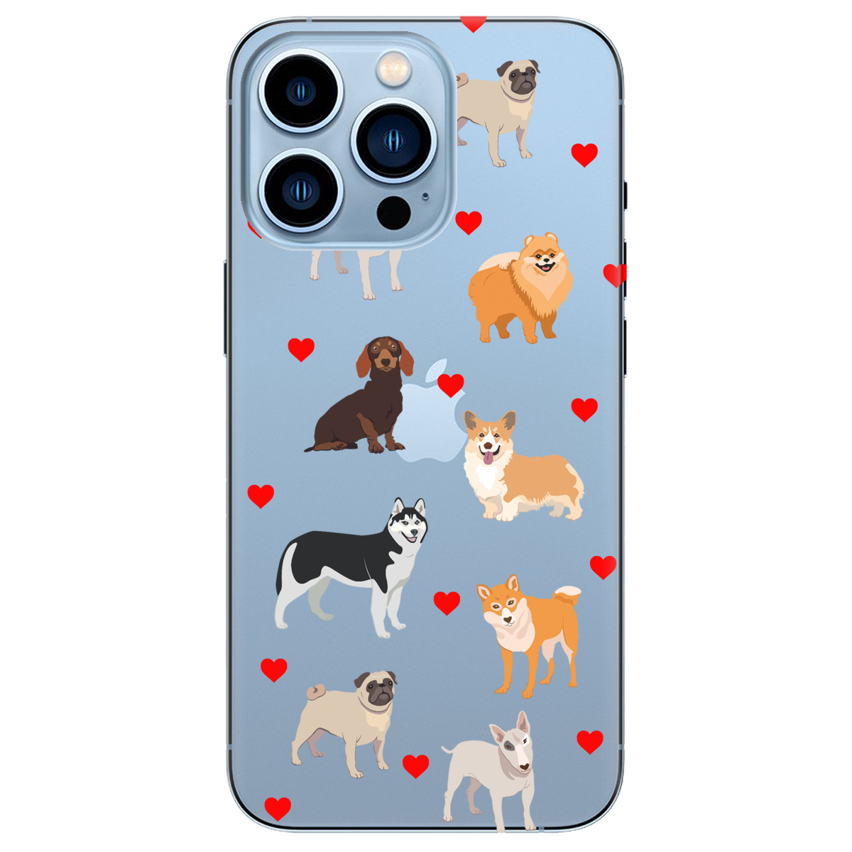 Чехол для Apple iPhone 13 Pro Max Любов у кожному гав - фото 1 - Чехлы для телефонов