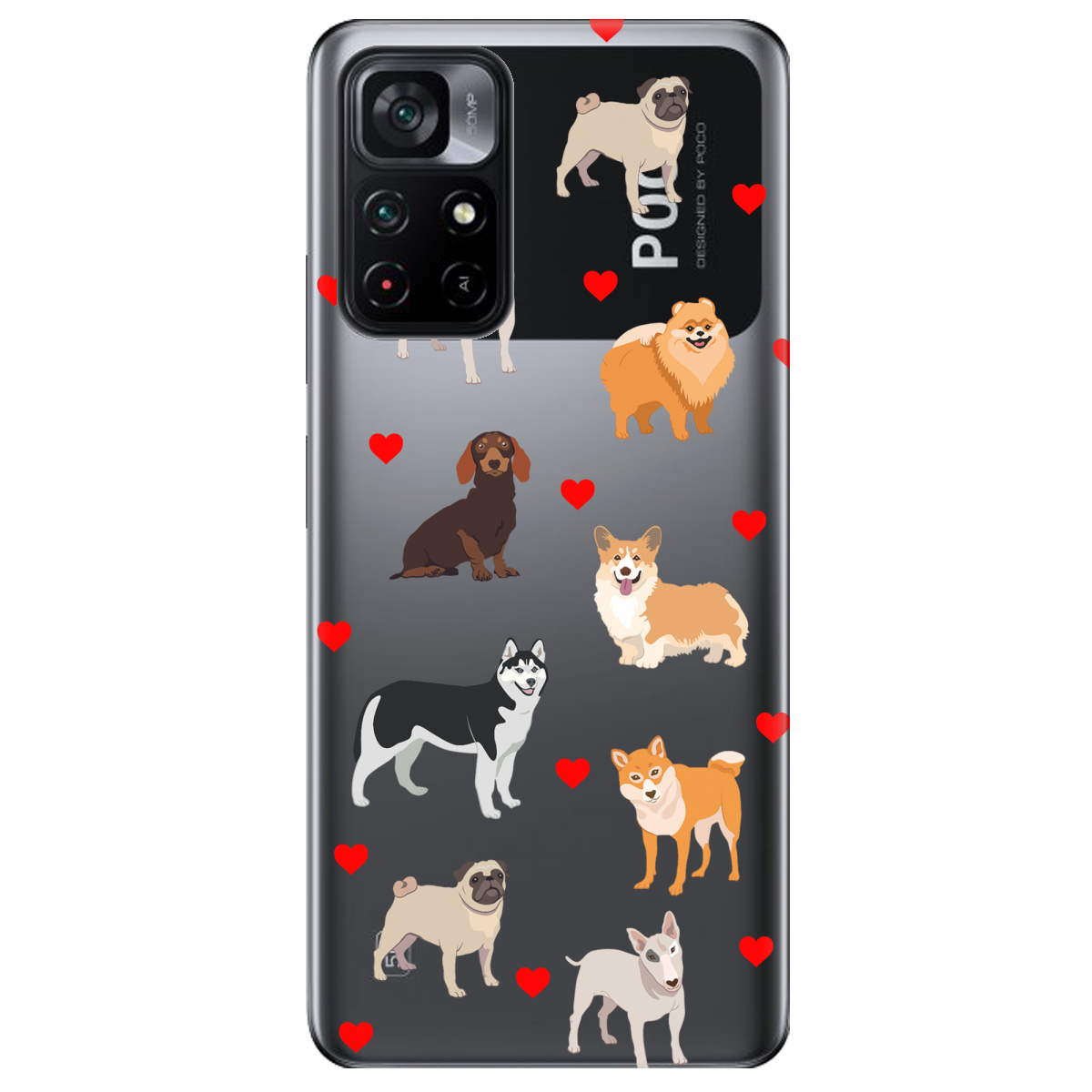 Чехол для Xiaomi Poco M4 Pro 5G Любов у кожному гав - фото 1 - Чехлы для телефонов