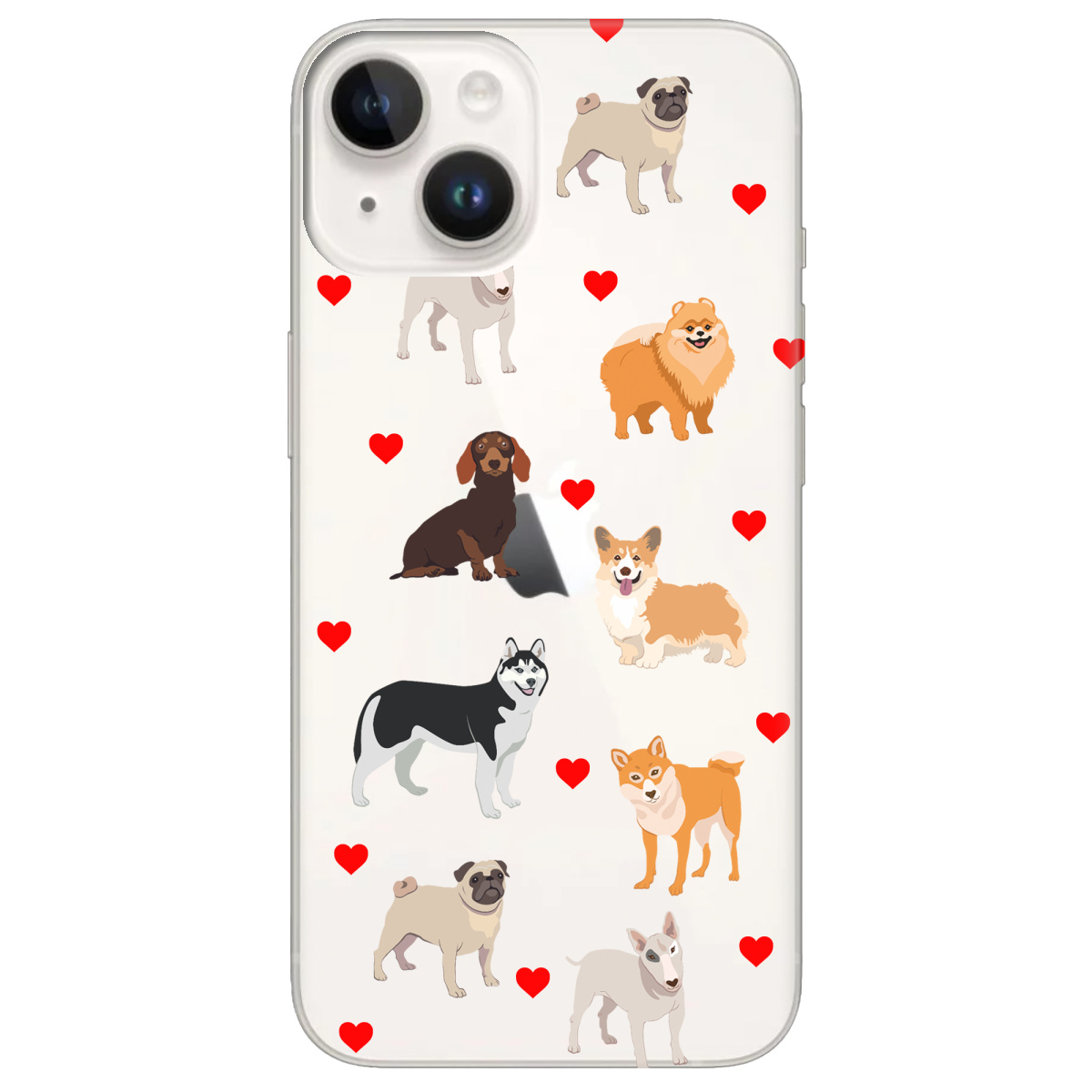 Чехол для Apple iPhone 14 Любов у кожному гав - фото 1 - Чехлы для телефонов