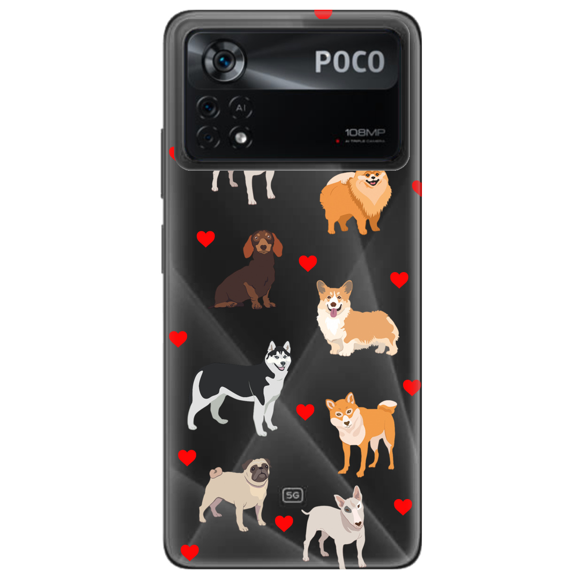 Чехол для Xiaomi Poco X4 Pro 5G Любов у кожному гав - фото 1 - Чехлы для телефонов