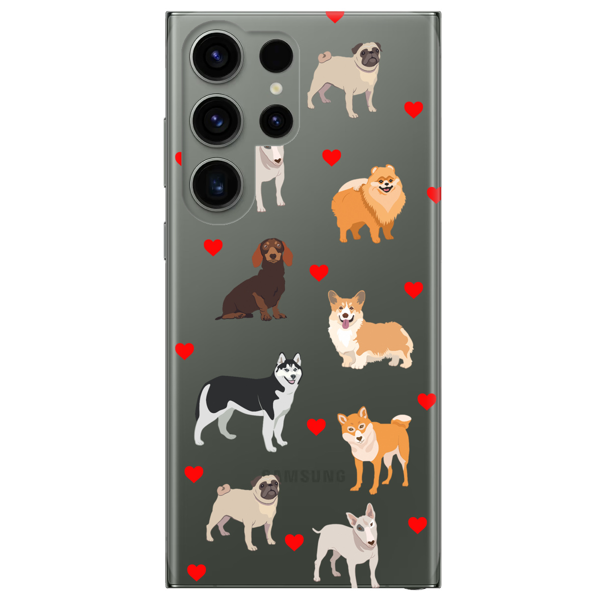 Чехол для Samsung Galaxy S23 Ultra Любов у кожному гав - фото 1 - Чехлы для телефонов