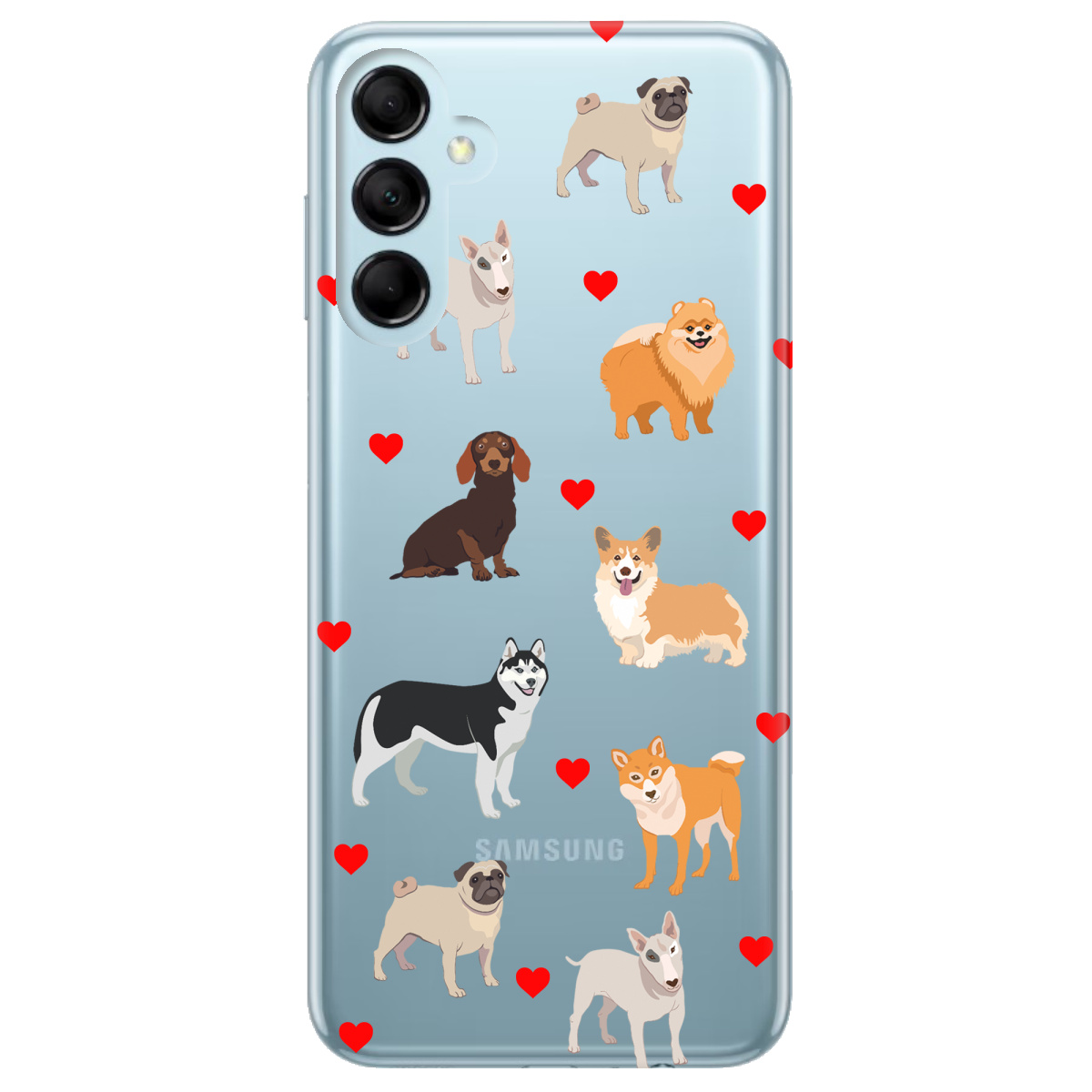 Чехол для Samsung Galaxy M14 5G Любов у кожному гав - фото 1 - Чехлы для телефонов