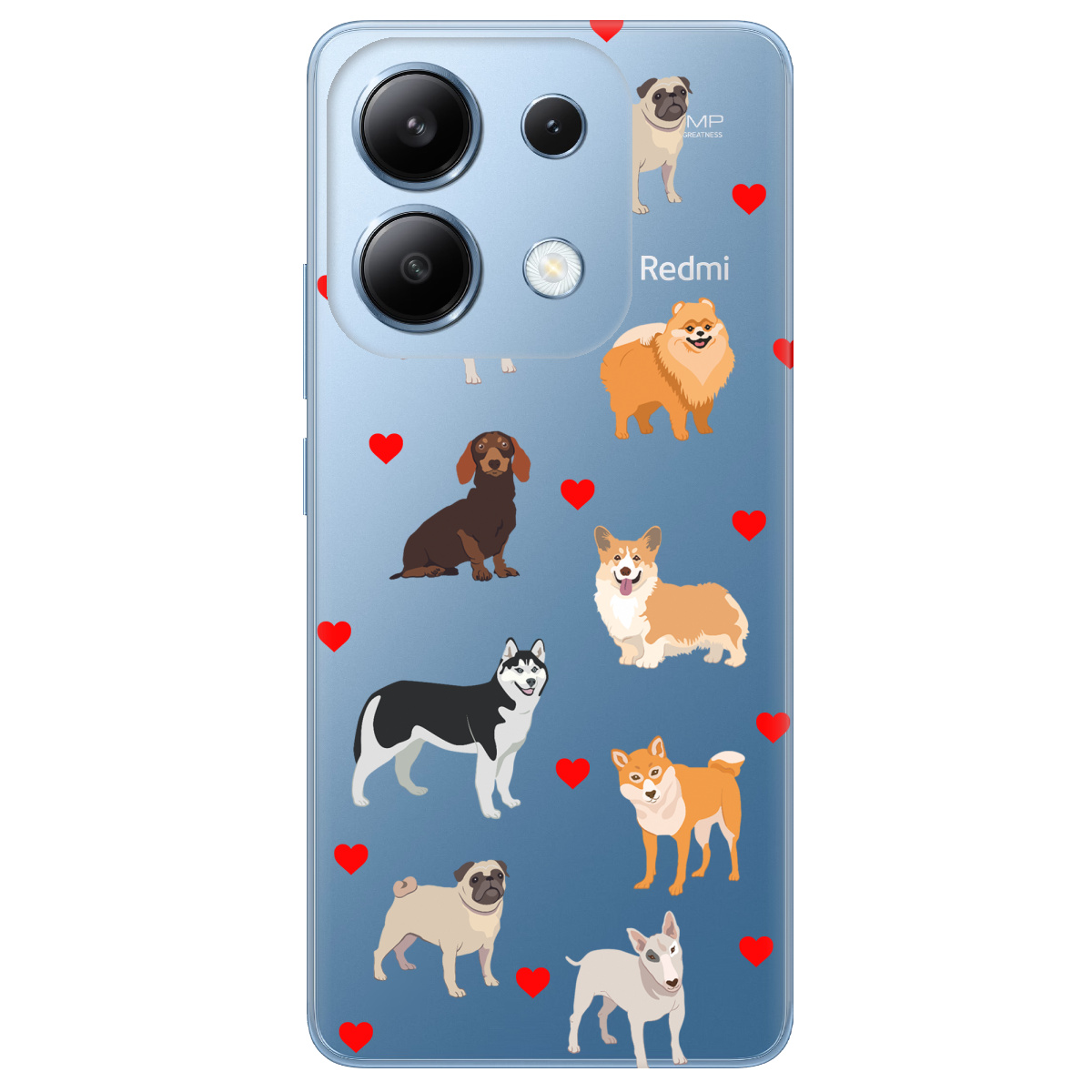 Чехол для Xiaomi Redmi Note 13 4G Любов у кожному гав - фото 1 - Чехлы для телефонов