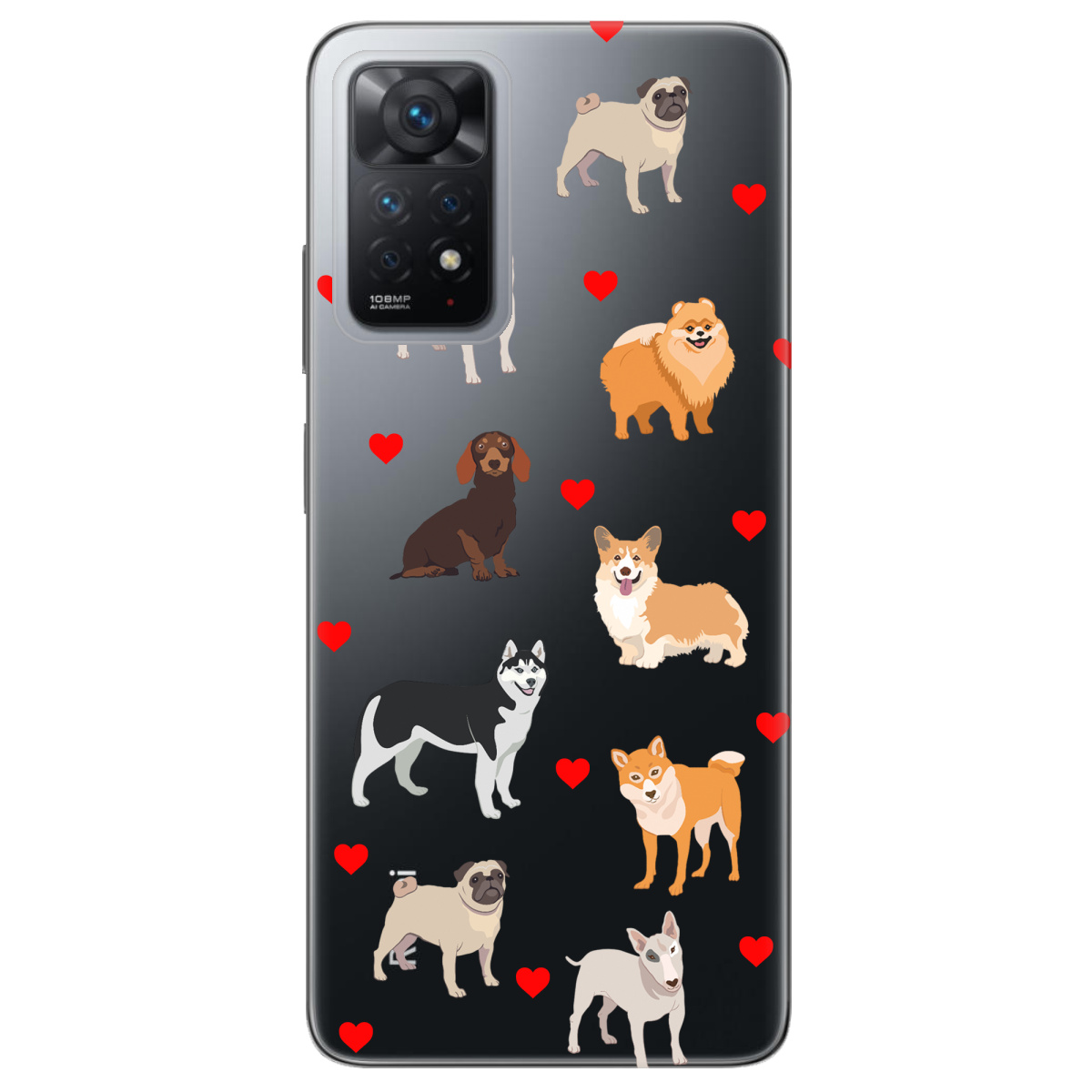 Чохол для Xiaomi Redmi Note 12 Pro 4G Любов у кожному гав - фото 1 - Чохли для телефонів