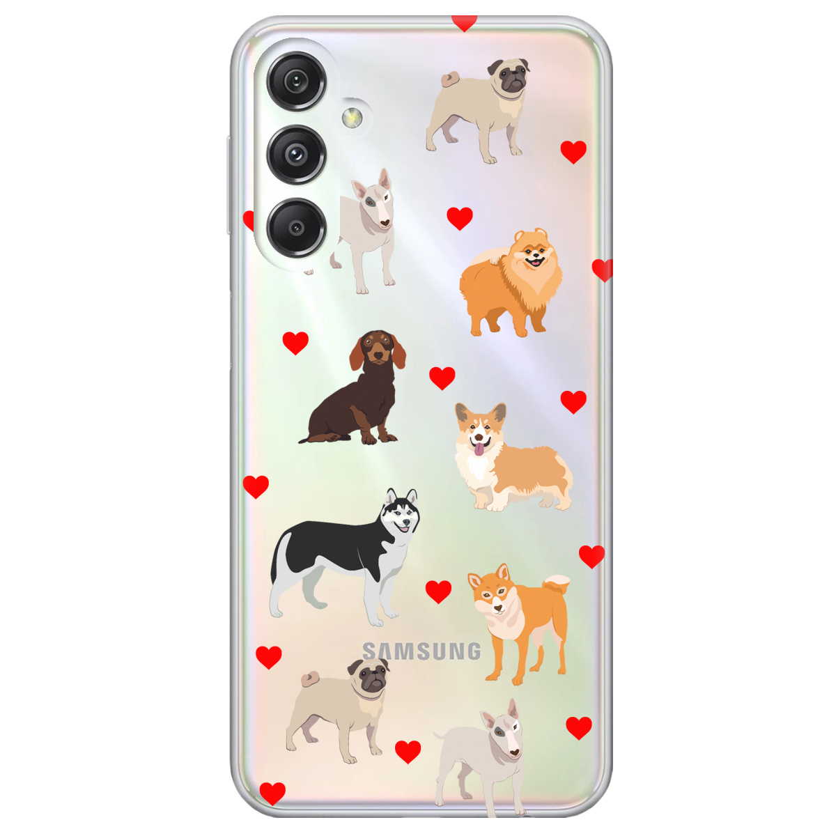 Чохол для Samsung Galaxy M34 5G Любов у кожному гав - фото 1 - Чохли для телефонів