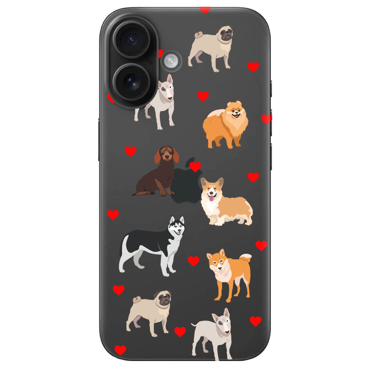 Чохол для Apple iPhone 16 Plus Любов у кожному гав - фото 1 - Чохли для телефонів