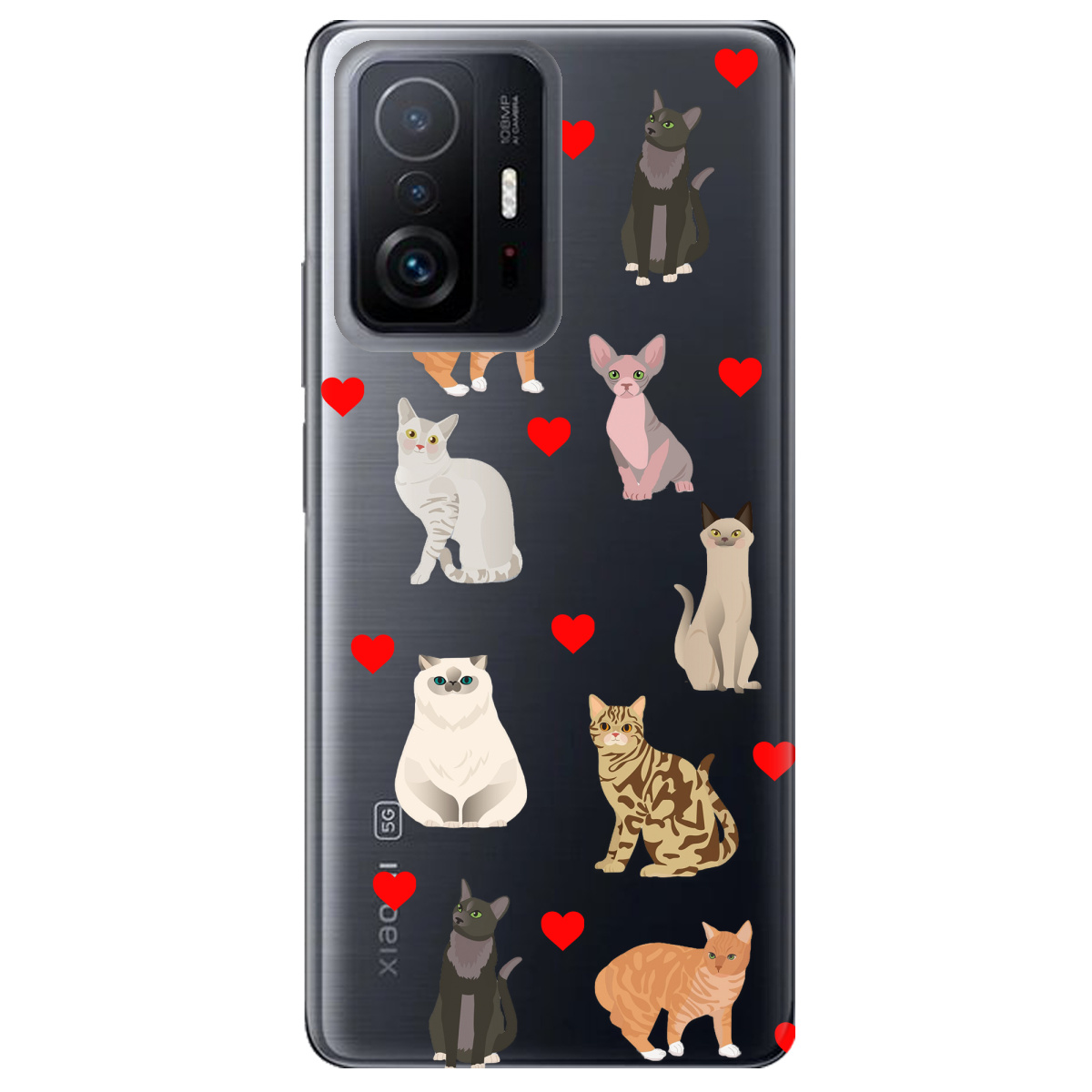 Чехол для Xiaomi 11T Pro Любов у кожному мяу - фото 1 - Чехлы для телефонов