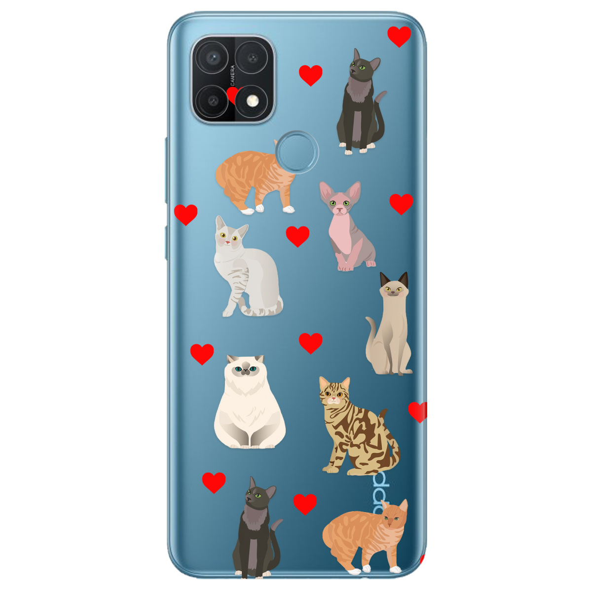 Чехол для Oppo A15s/ A15 Любов у кожному мяу - фото 1 Чехол для Oppo A15s/ A15 Любов у кожному мяу - фото 1 - Чехлы для телефонов