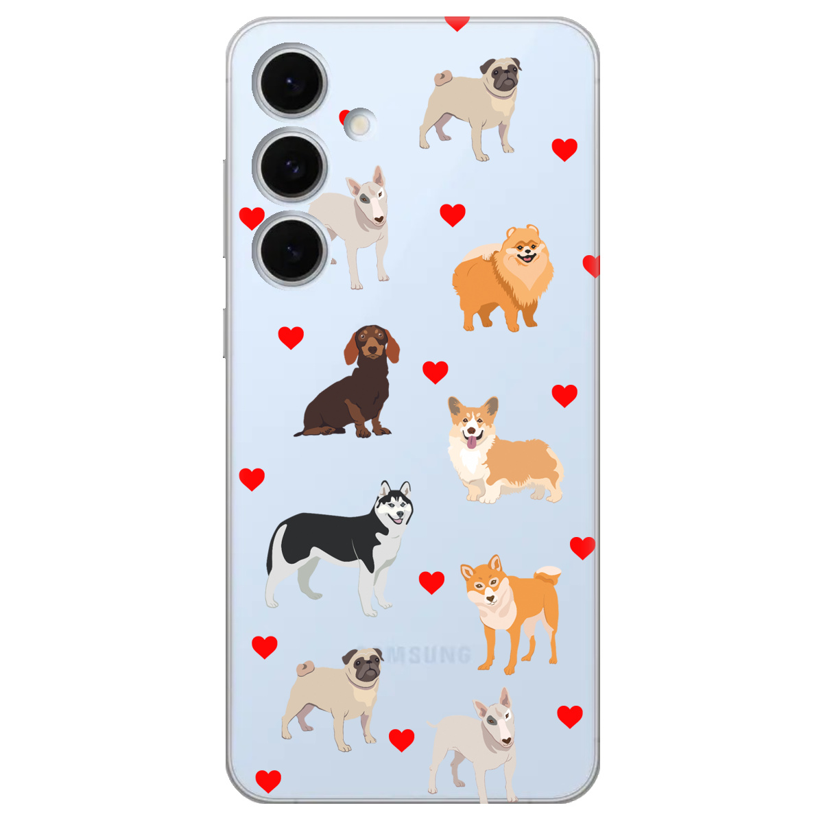 Чохол для Samsung Galaxy S24 FE Любов у кожному гав - фото 1 - Чохли для телефонів