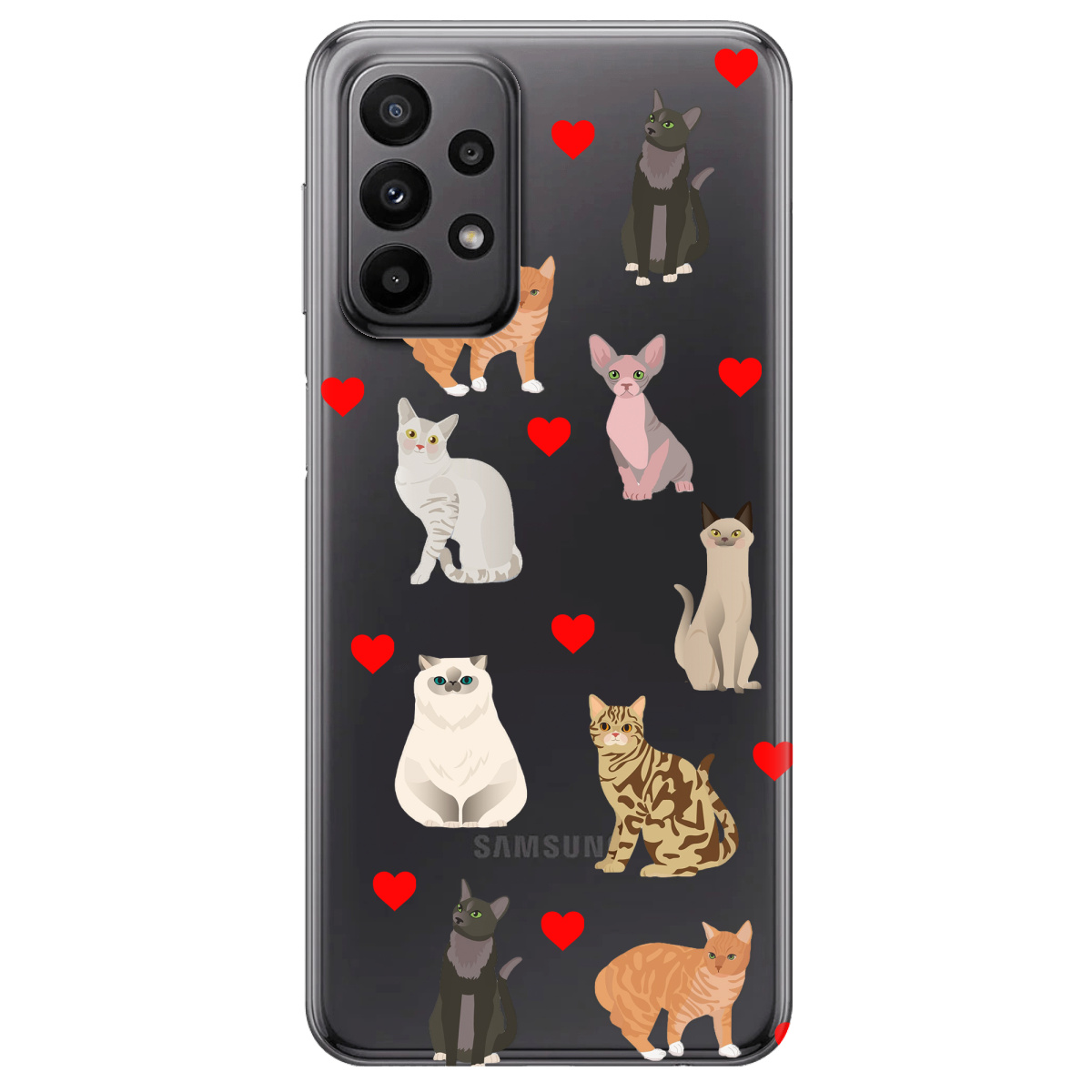 Чохол для Samsung Galaxy A23 4G Любов у кожному мяу - фото 1 - Чохли для телефонів