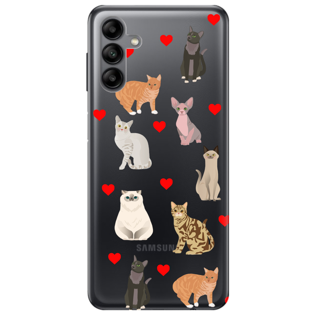 Чехол для Samsung Galaxy A04s Любов у кожному мяу - фото 1 - Чехлы для телефонов