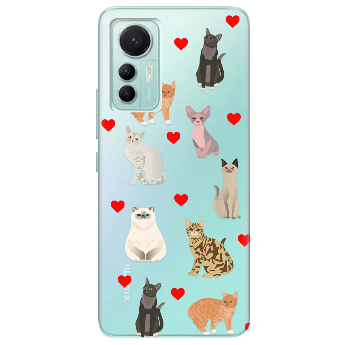 Чехол для Xiaomi 12 Lite Любов у кожному мяу - фото 1 - Чехлы для телефонов