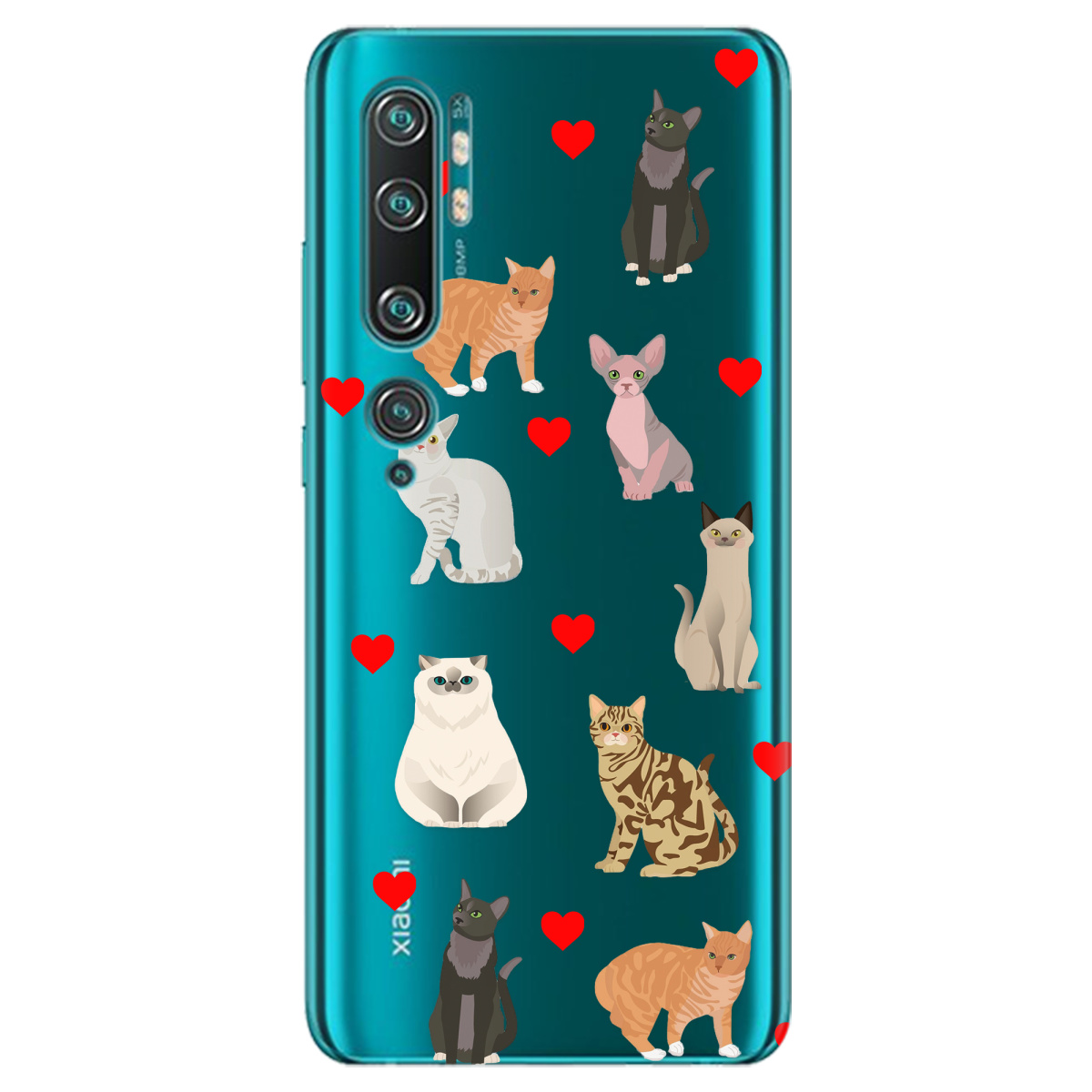 Чехол для Xiaomi Mi Note 10 Pro Любов у кожному мяу - фото 1 Чехол для Xiaomi Mi Note 10 Pro Любов у кожному мяу - фото 1 - Чехлы для телефонов