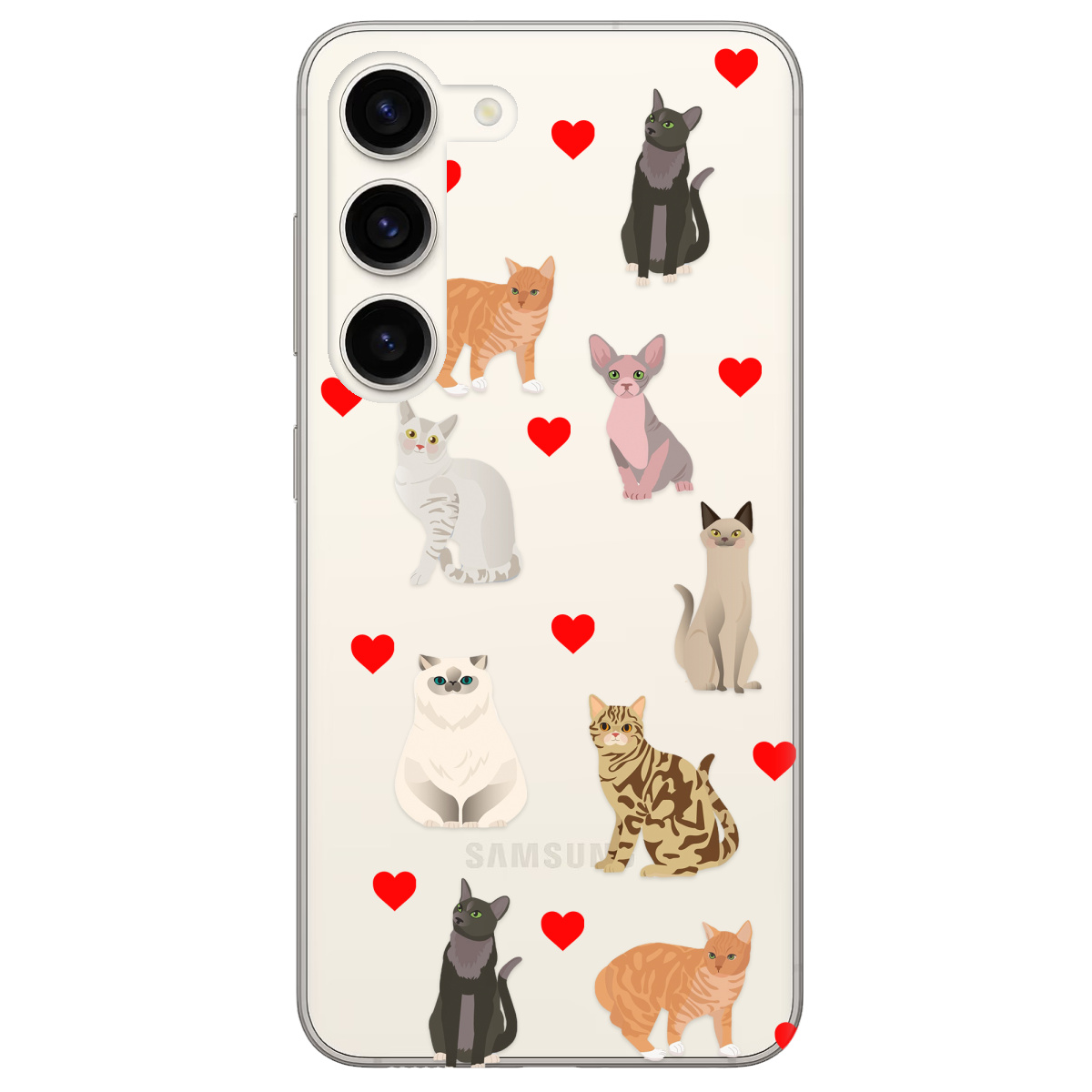 Чехол для Samsung Galaxy S23 Plus Любов у кожному мяу - фото 1 - Чехлы для телефонов