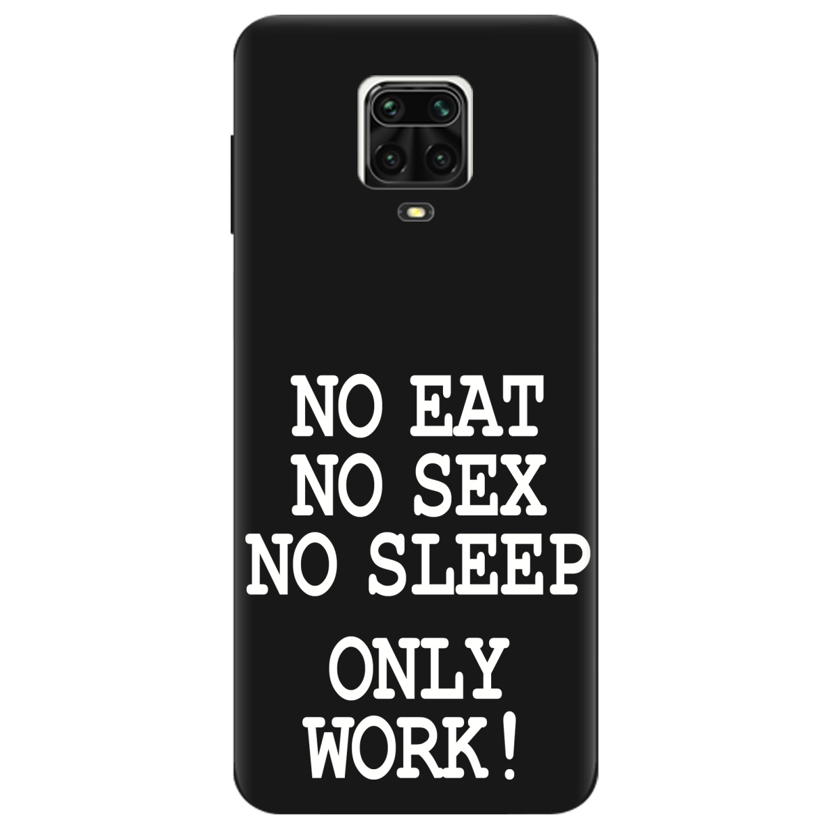 Чохол для Xiaomi Redmi Note 9 Pro чорний матовий soft touch Work only - фото 1 Чохол для Xiaomi Redmi Note 9 Pro чорний матовий soft touch Work only - фото 1 - Чохли для телефонів