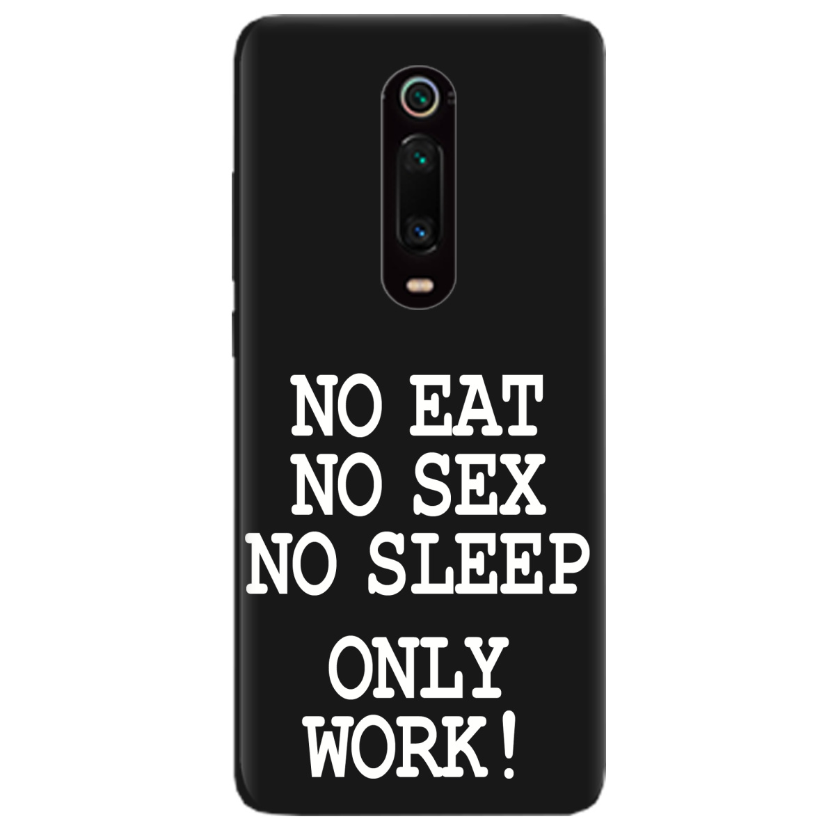 Чехол для Xiaomi Mi 9T черный матовый soft touch Work only - фото 1 Чехол для Xiaomi Mi 9T черный матовый soft touch Work only - фото 1 - Чехлы для телефонов