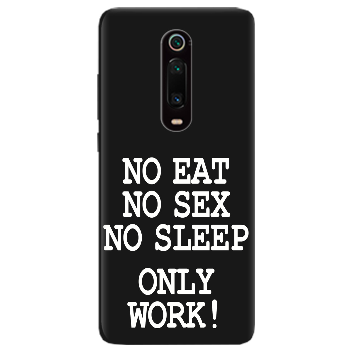 Чехол для Xiaomi Mi 9T Pro черный матовый soft touch Work only - фото 1 Чехол для Xiaomi Mi 9T Pro черный матовый soft touch Work only - фото 1 - Чехлы для телефонов