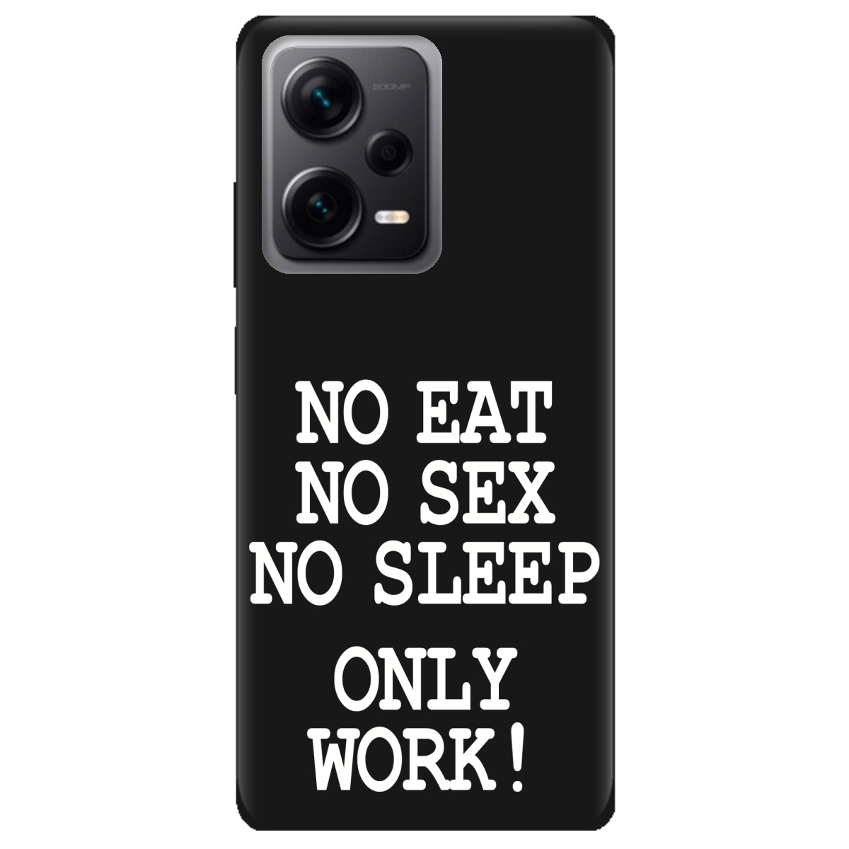 Чехол для Xiaomi Redmi Note 12 Pro + 5G черный матовый soft touch Work only - фото 1 Чехол для Xiaomi Redmi Note 12 Pro + 5G черный матовый soft touch Work only - фото 1 - Чехлы для телефонов