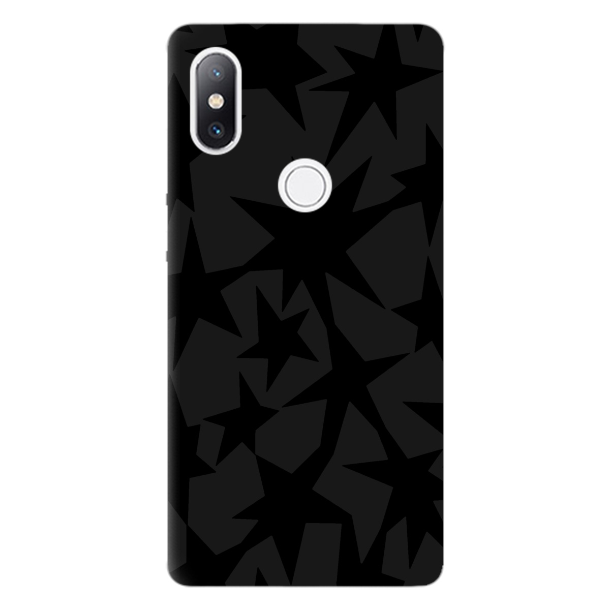 Чехол для Xiaomi Mi Mix 2S черный матовый soft touch Black stars - фото 1 Чехол для Xiaomi Mi Mix 2S черный матовый soft touch Black stars - фото 1 - Чехлы для телефонов