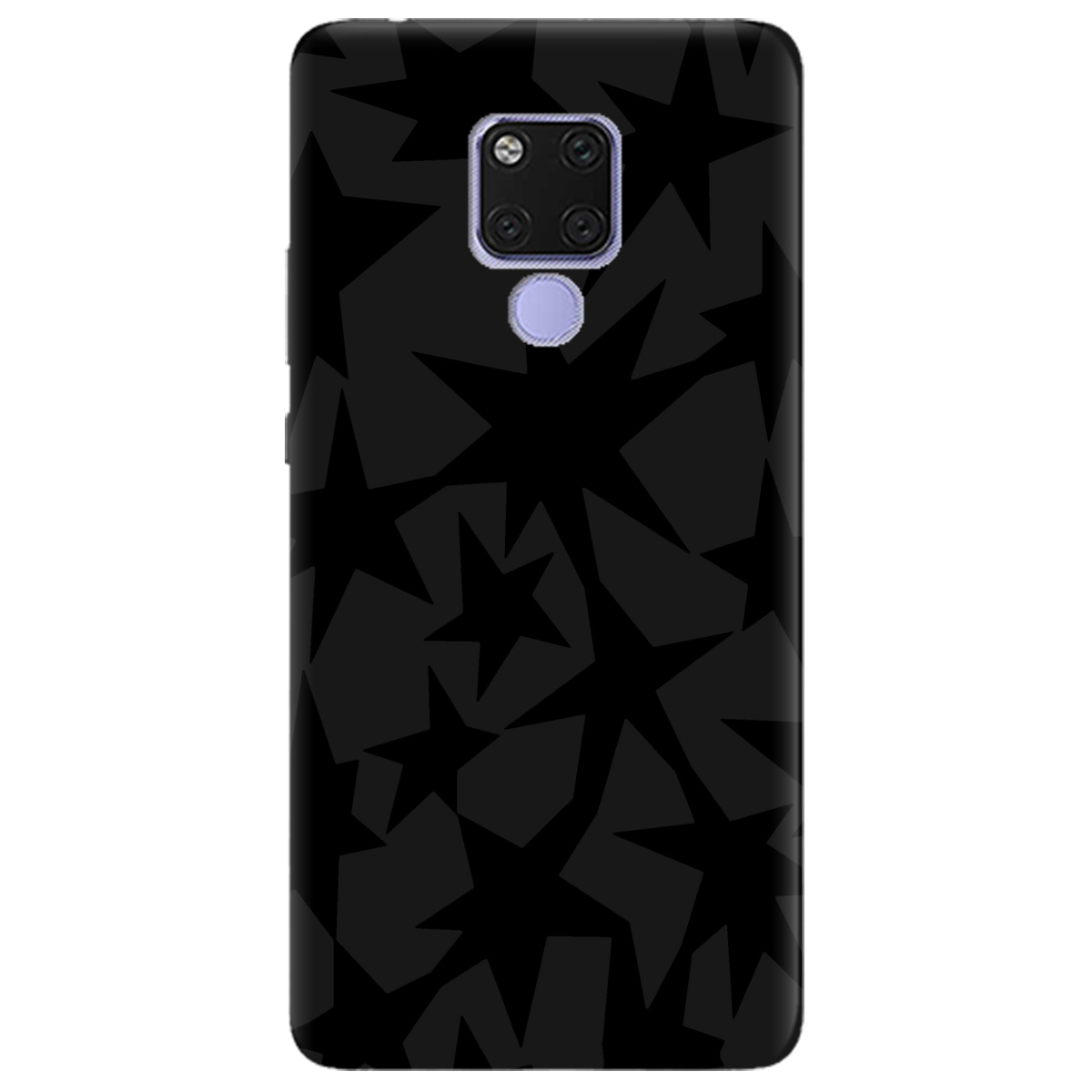 Чехол для Huawei Mate 20 черный матовый soft touch Black stars - фото 1 - Чехлы для телефонов