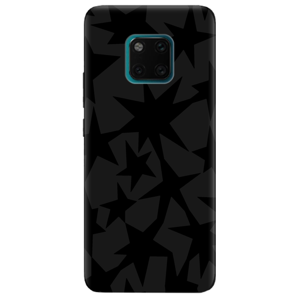 Чохол для Huawei Mate 20 Pro чорний матовий soft touch Black stars - фото 1 - Чохли для телефонів