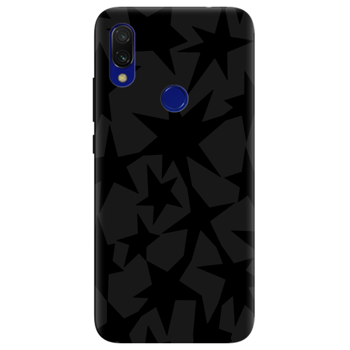 Чехол для Xiaomi Redmi 7 черный матовый soft touch Black stars - фото 1 Чехол для Xiaomi Redmi 7 черный матовый soft touch Black stars - фото 1 - Чехлы для телефонов