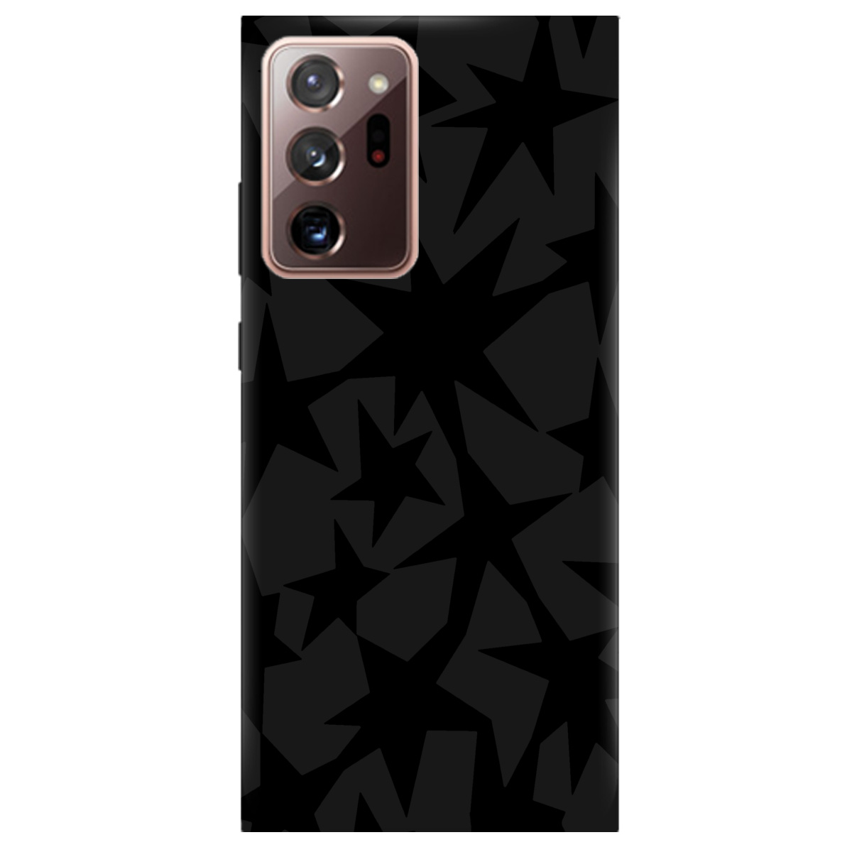 Чохол для Samsung Galaxy Note 20 Ultra чорний матовий soft touch Black stars - фото 1 - Чохли для телефонів