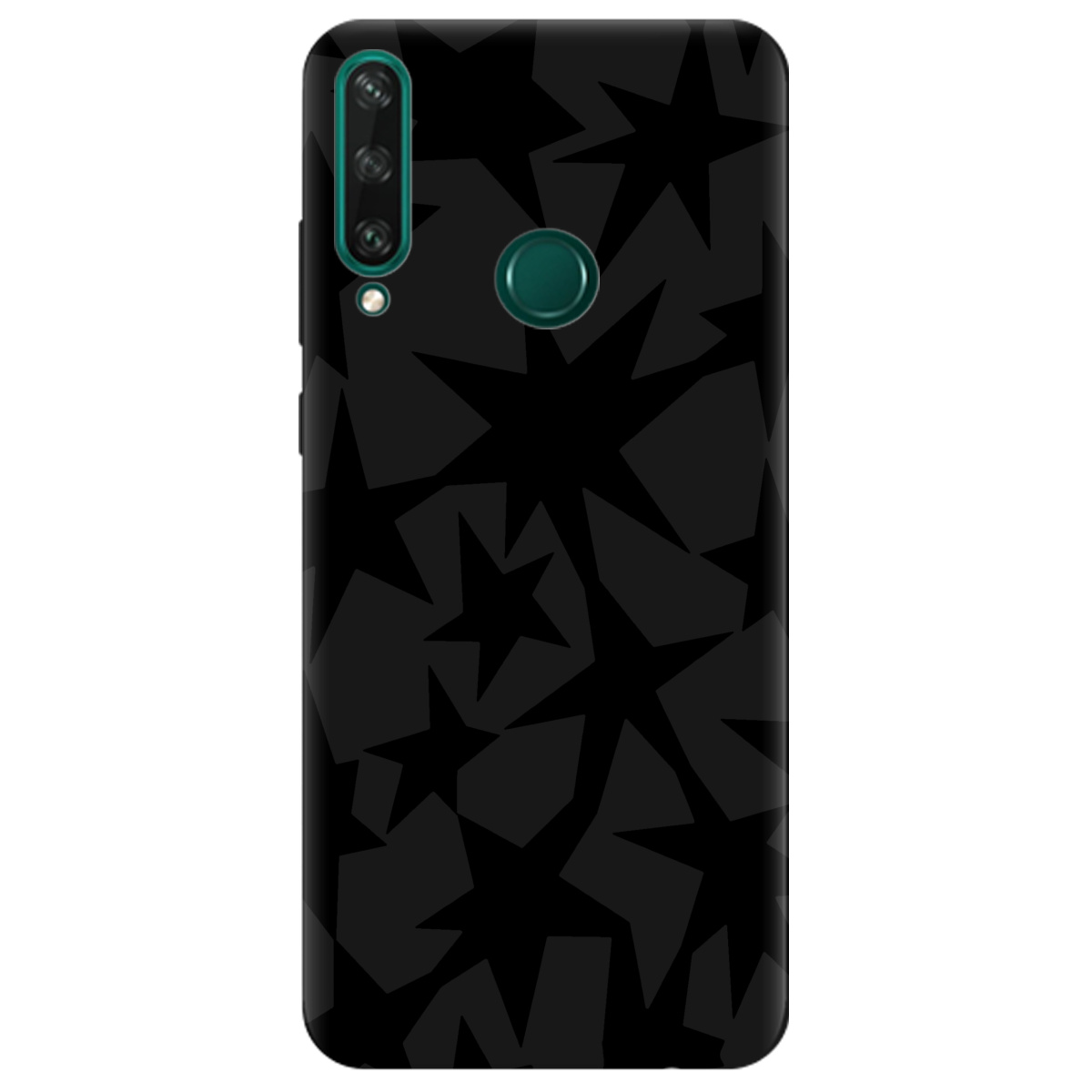 Чехол для Huawei Y6p черный матовый soft touch Black stars - фото 1 - Чехлы для телефонов