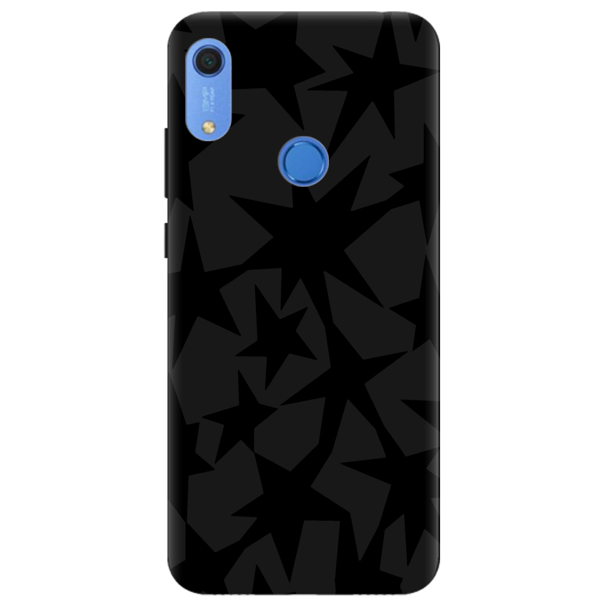 Чехол для Huawei Y6s черный матовый soft touch Black stars - фото 1 - Чехлы для телефонов