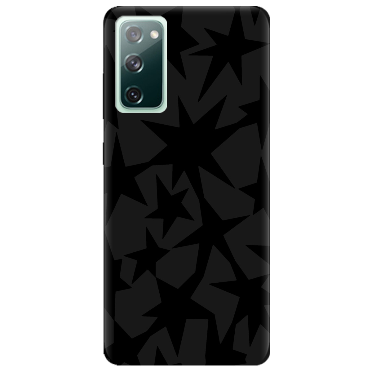 Чохол для Samsung Galaxy S20 FE чорний матовий soft touch Black stars - фото 1 - Чохли для телефонів