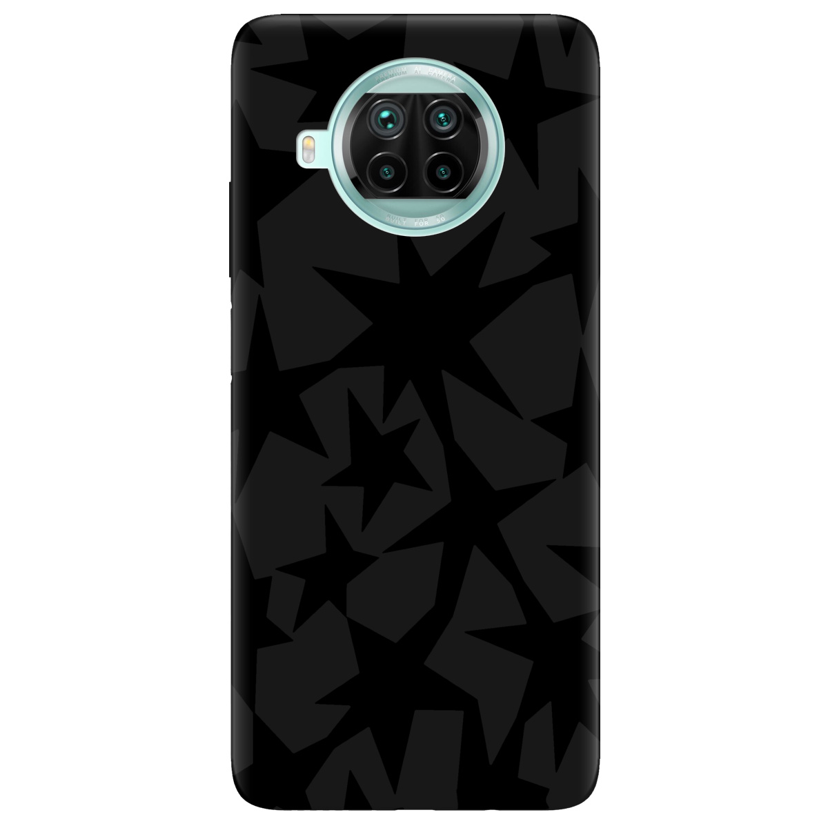 Чехол для Xiaomi Mi 10T Lite черный матовый soft touch Black stars - фото 1 - Чехлы для телефонов
