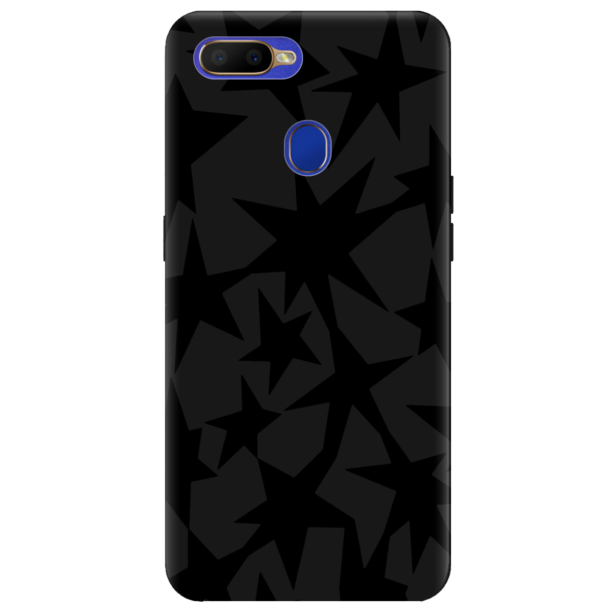 Чехол для Oppo A5s черный матовый soft touch Black stars - фото 1 - Чехлы для телефонов