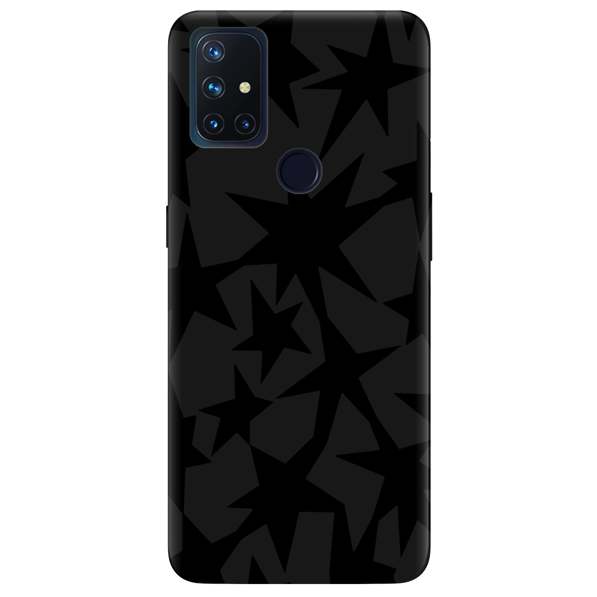Чохол для OnePlus Nord N10 5G чорний матовий soft touch Black stars - фото 1 Чохол для OnePlus Nord N10 5G чорний матовий soft touch Black stars - фото 1 - Чохли для телефонів