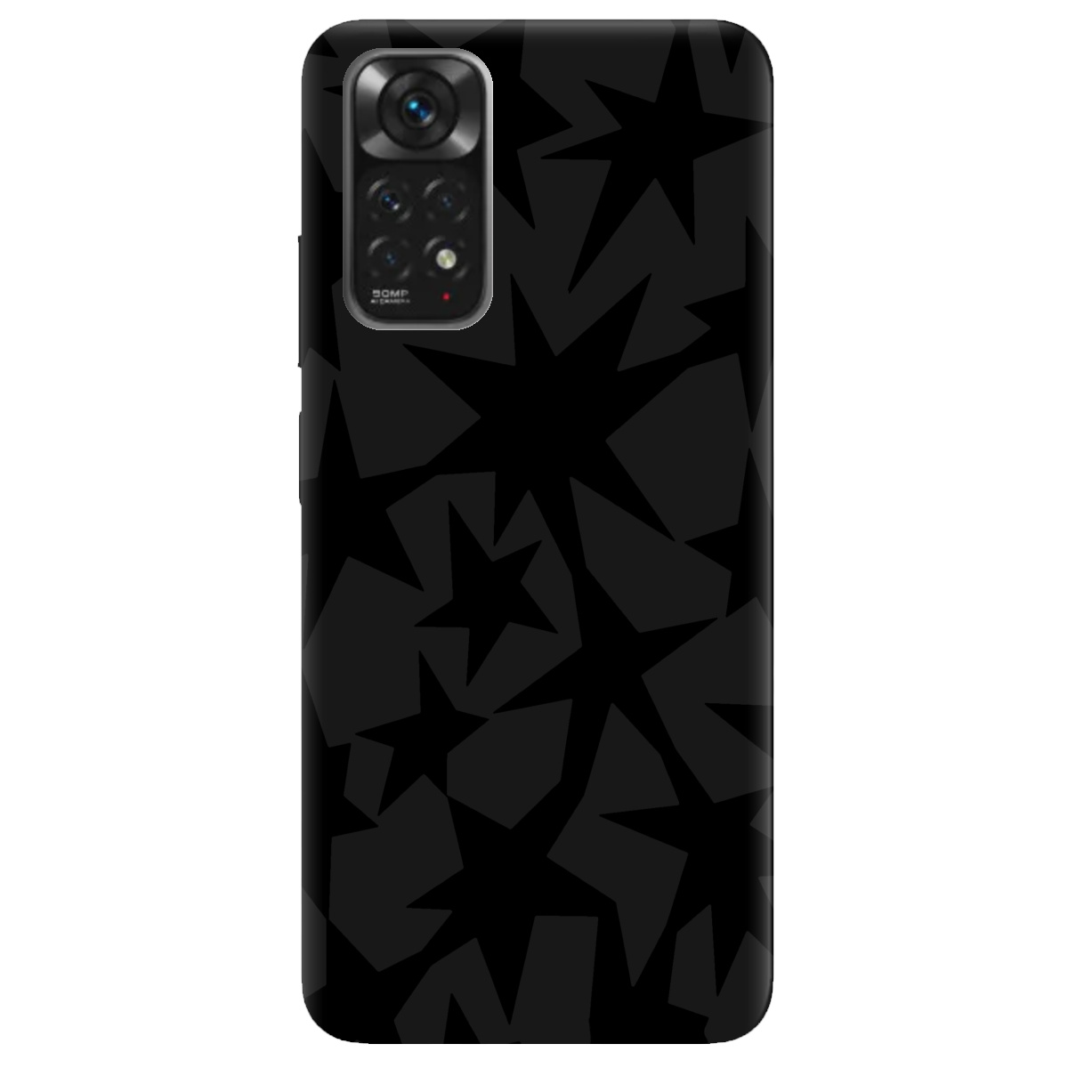 Чехол для Xiaomi Redmi Note 11 черный матовый soft touch Black stars - фото 1 Чехол для Xiaomi Redmi Note 11 черный матовый soft touch Black stars - фото 1 - Чехлы для телефонов