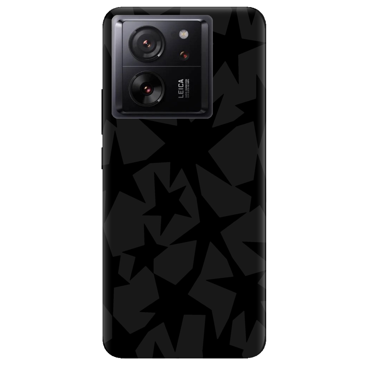 Чехол для Xiaomi 13T черный матовый soft touch Black stars - фото 1 Чехол для Xiaomi 13T черный матовый soft touch Black stars - фото 1 - Чехлы для телефонов